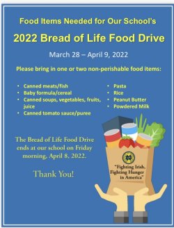 food drive flyer